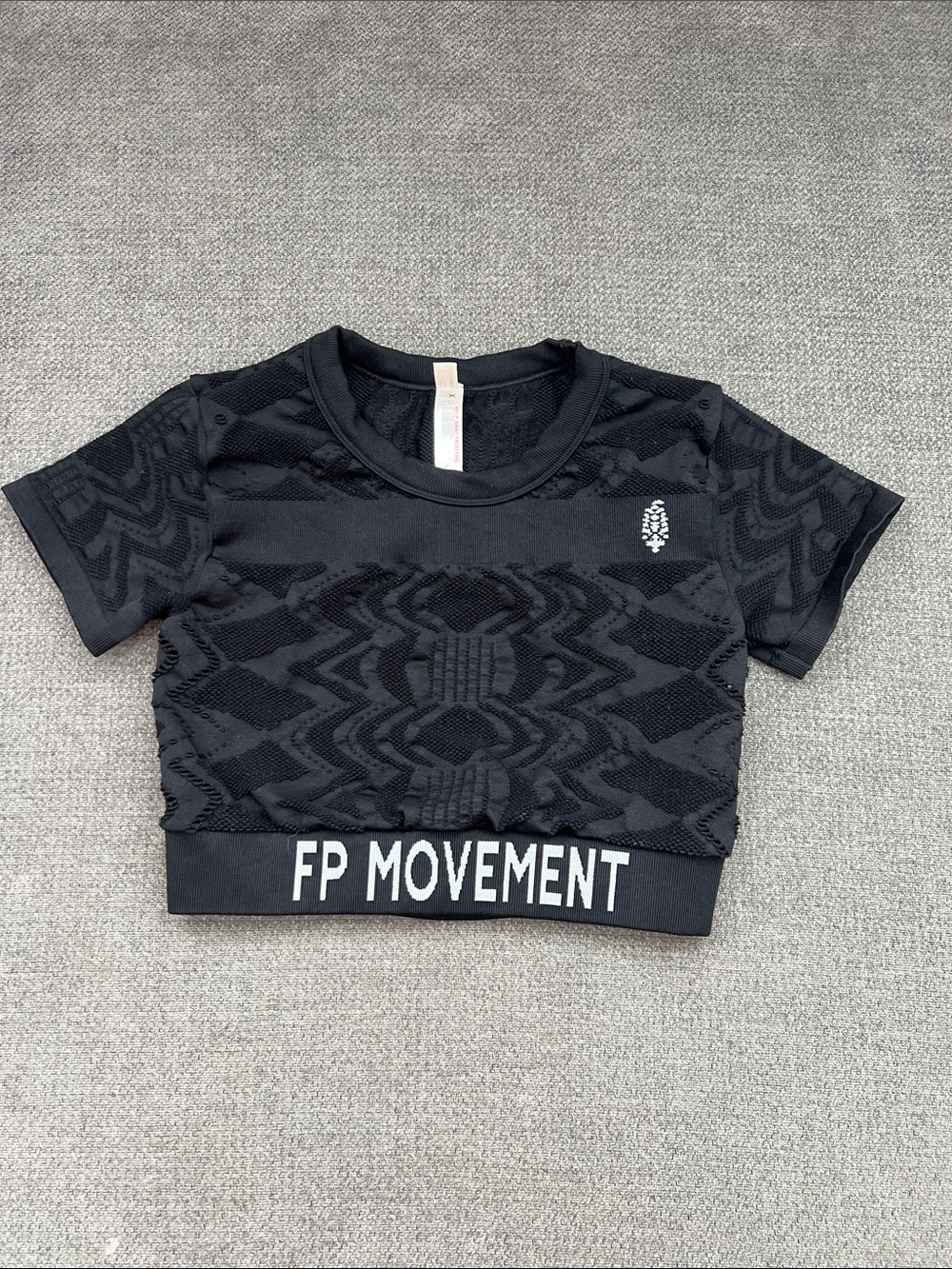 FP Movement Kids Black Cropped Active Tee